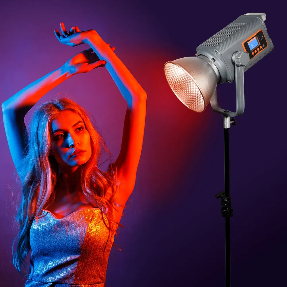 

300W LED Photography Light 2700K 6500K RGB Dimming COB Video Light Studio Fill Light Professional Photographic EquipmentTop-sell