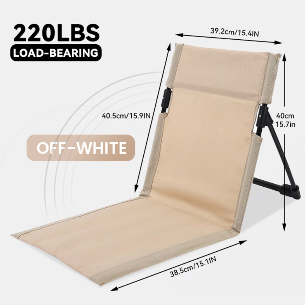Ultralight Folding Chair for Beach Camping and Road Trips - Durable Aluminum for Portability and Comfort Foldable Chair