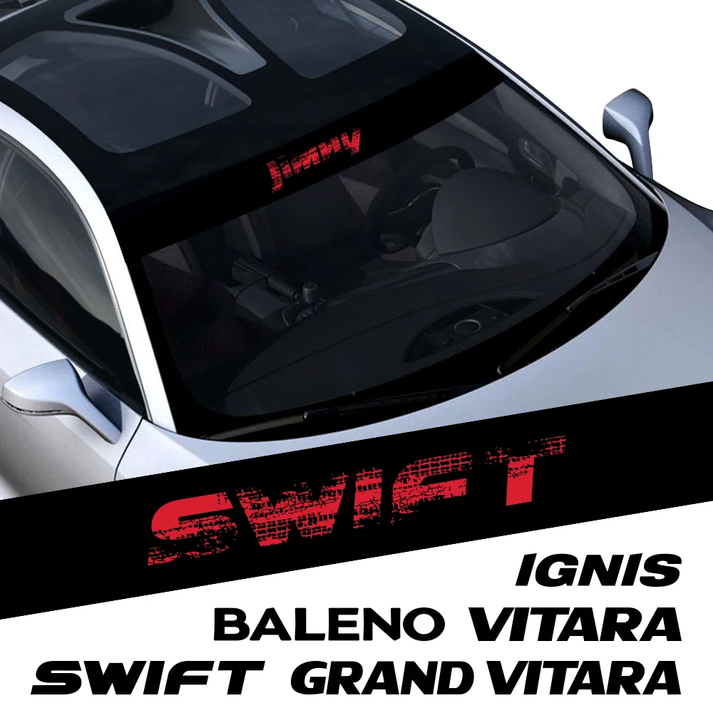 

Наклейки на лобовое стекло автомобиля, авто декоративные наклейки для Suzuki Jimny Swift Vitara Ignis Grand Vitara Alto Baleno SX4 Ertiga