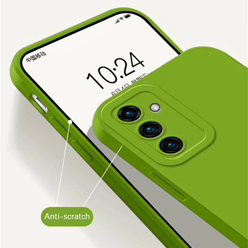For Samsung Galaxy A55 5G Case Cover Samsung Galaxy A55 Funda Camera Protector Liquid Silicone Candy Color Back Case Galaxy A55