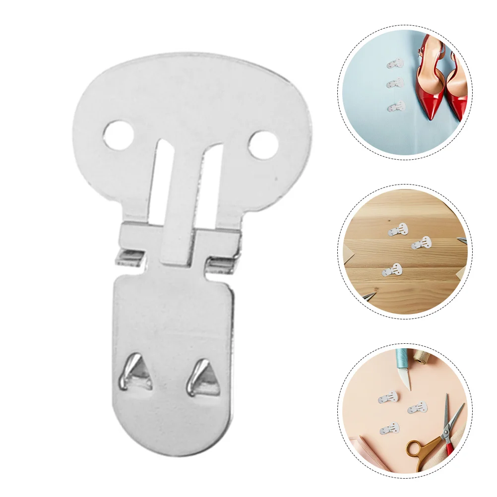 

30Pcs Large Stainless Steel Flat Blank Shoe Clips for DIY Crafting Metal Shoe Accessories Removable Lightweight for Travel