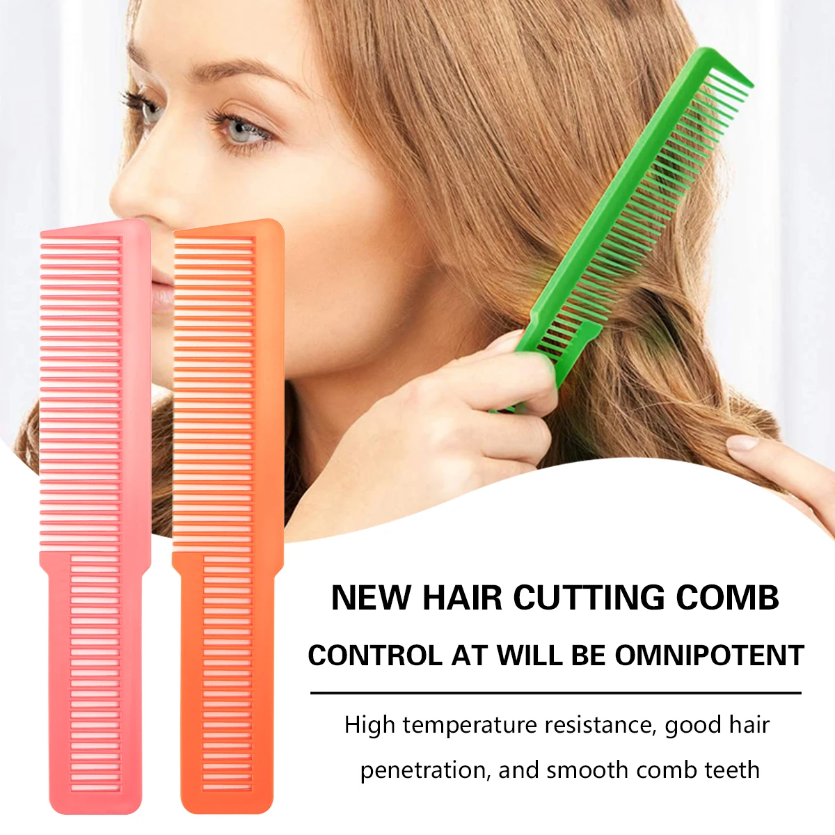 Professional Colorful Hairdressing Comb Hair Salon Barber Anti-Static Haircut Plastic Combs Barbershop Styling Tools Accessories