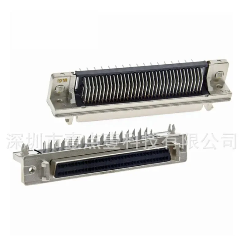 1PCS  5787082-7 SCSI 68Pin 90° Right Angle Female Connector with Screw  Electroacoustic Device