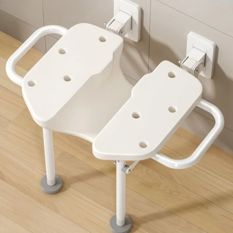 

Wall mounted Chair Shower Bench, Elderly Bathroom Shower Chair, Anti-slip Shower Stool, Pregnant Women Flip Up Folding Bath Seat