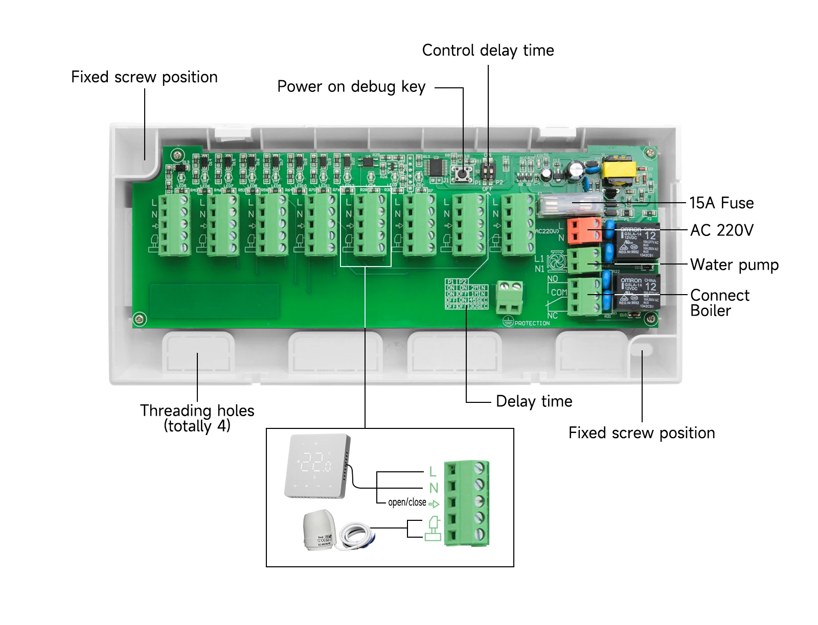 Tuya WiFi نظام تسخين المياه الذكية زيجبي ترموستات التدفئة المركزية السلكية محور تحكم المحرك العمل مع أليكسا جوجل المنزل #4