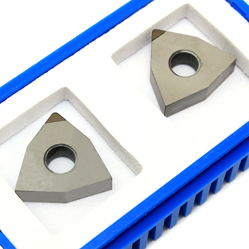 Herramienta de torneado externo WNMA 080408 CNC, insertos de diamante PCD CBN, 2 piezas, WNMA080408
