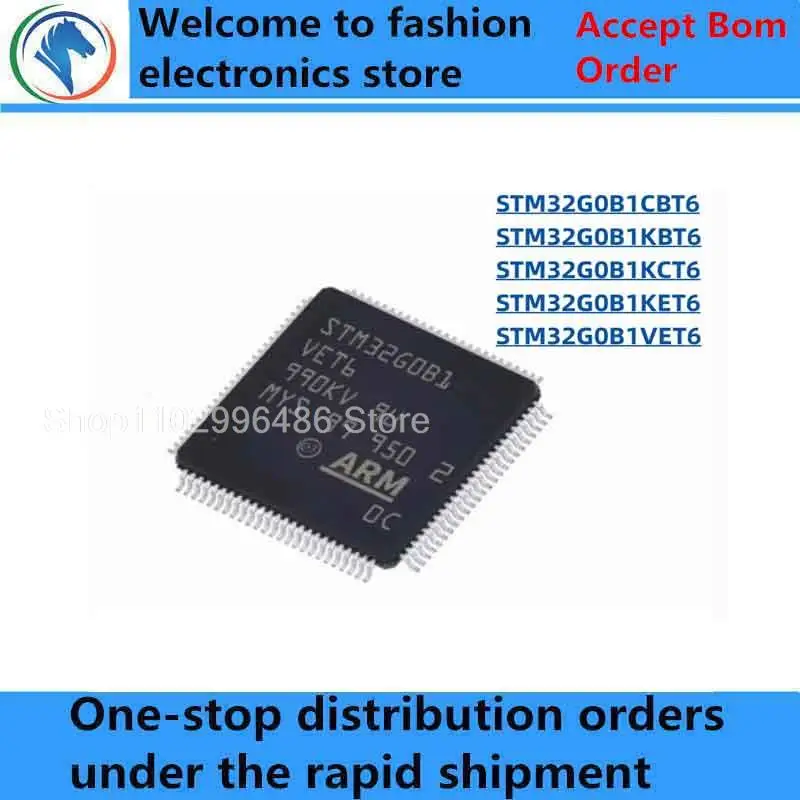 

100% New STM32G0B1CBT6 LQFP48 STM32G0B1KBT6 STM32G0B1KCT6 STM32G0B1KET6 LQFP32 STM32G0B1VET6 LQFP100 Brand new original chips ic