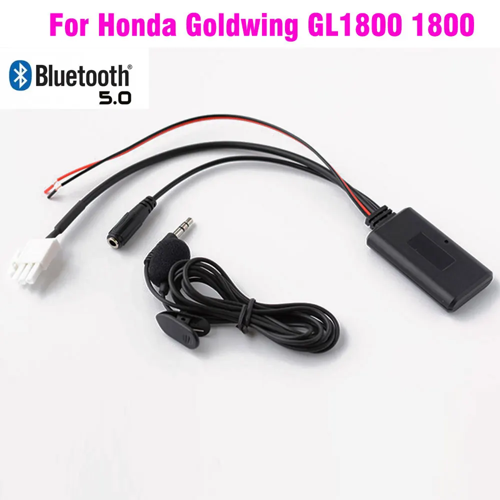 Motorcycle 3pin bluetooth 5.0 Wireless Adapter Stereo Music For Honda Goldwing GL1800 1800