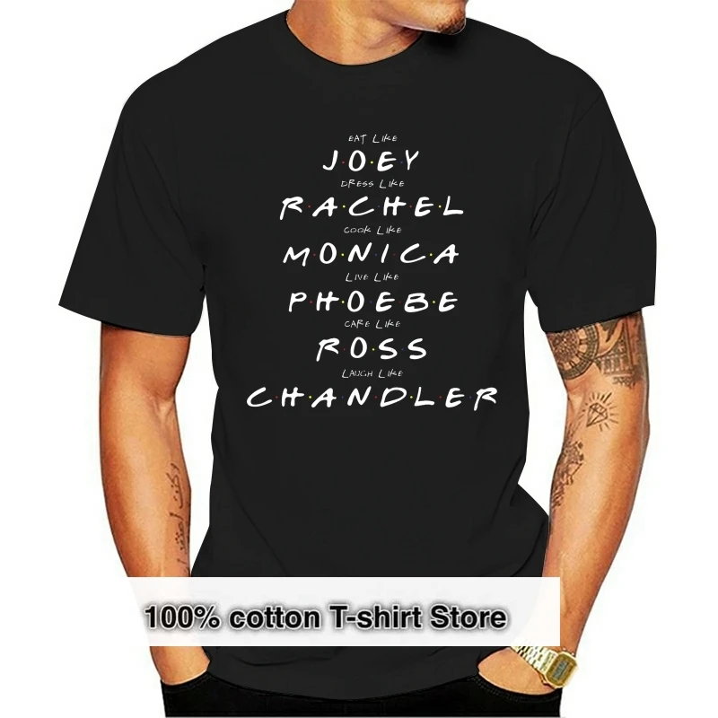 Friends Tv Show Quotes Sitcom T-Shirt Casual Closes Tee Joey Rachel Monica Shirt Harajuku Tee Shirt