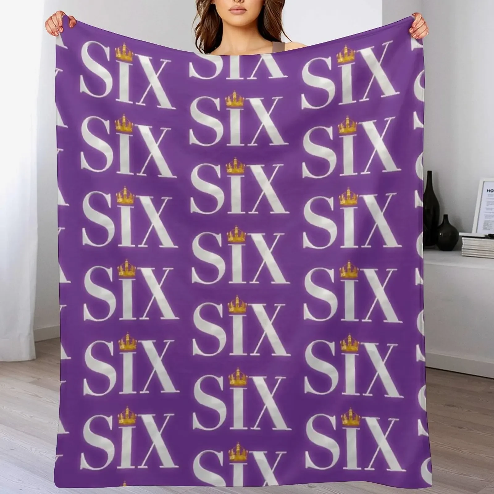 

Six The Musical Logo Throw Blanket Blankets For Sofas Winter beds halloween Polar Blankets