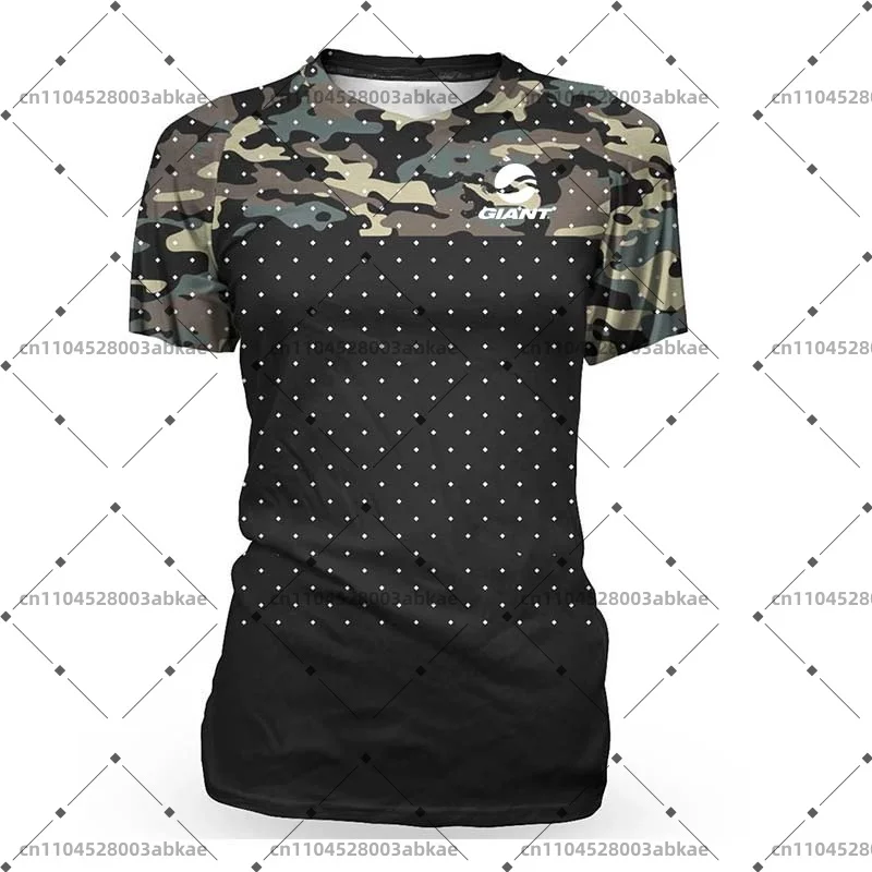 Women's Breathable Motocross Endurance Short-Sleeved Sweatshirt Fast Dry Downhill DH Bike Jersey for Outdoor image 2