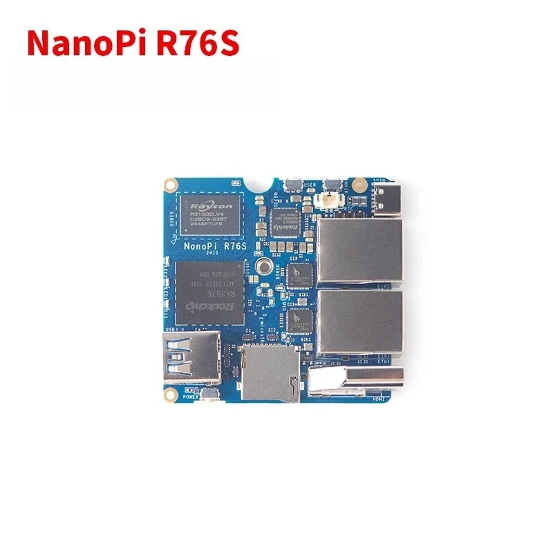 New Friendly NanoPi R76S RK3576 Development board LPDDR5 Dual 2.5G Network port HDMI AI Deployment