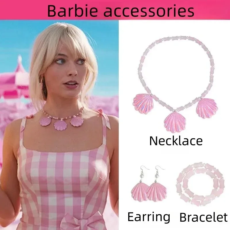 Película Barbi traje de baño sombrero vestido para mujer chica fiesta de Halloween disfraces Cosplay corazón vestido a cuadros rendimiento Uni ACB457KU8