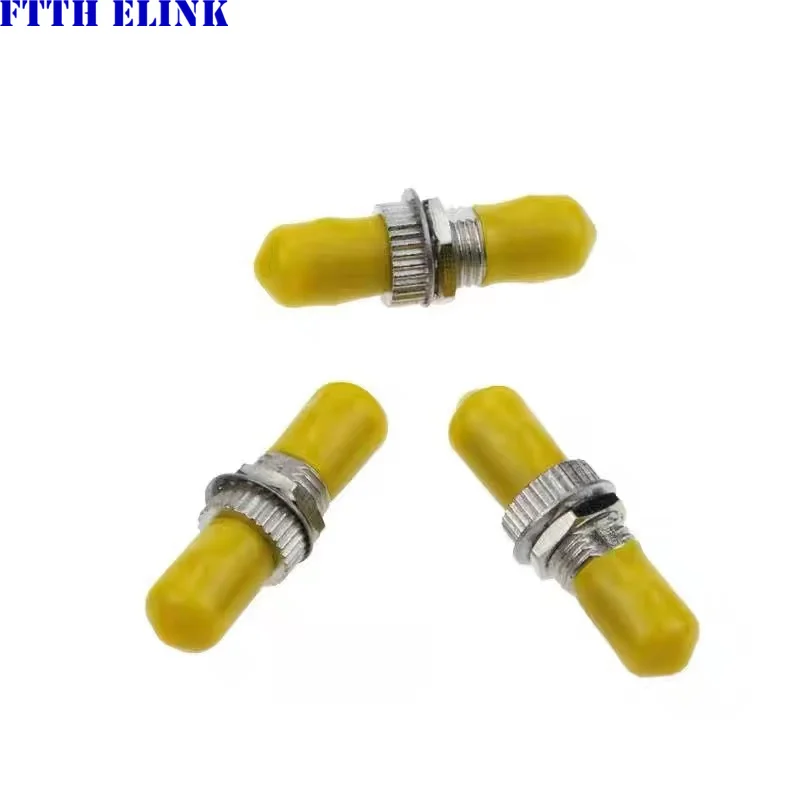 ST fiber coupler SIMPLEX SM MM APC UPC ceramic sleeve optical fibre adapter high telecom ftth connector ELINK IL 0.2dB 200pcs