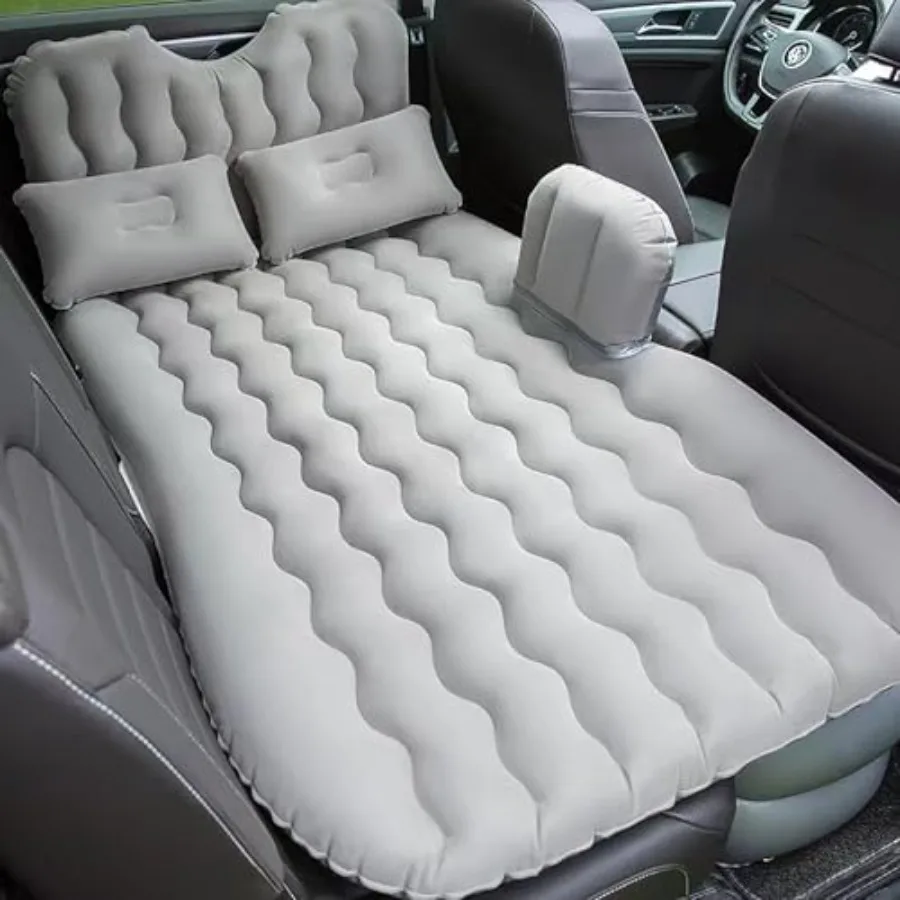 

Inflatable Car SUV Air Mattress Back Seat Bed with Air PumpPortable Thickened Car Travel Camping Sleeping Air Mattress Blow Up