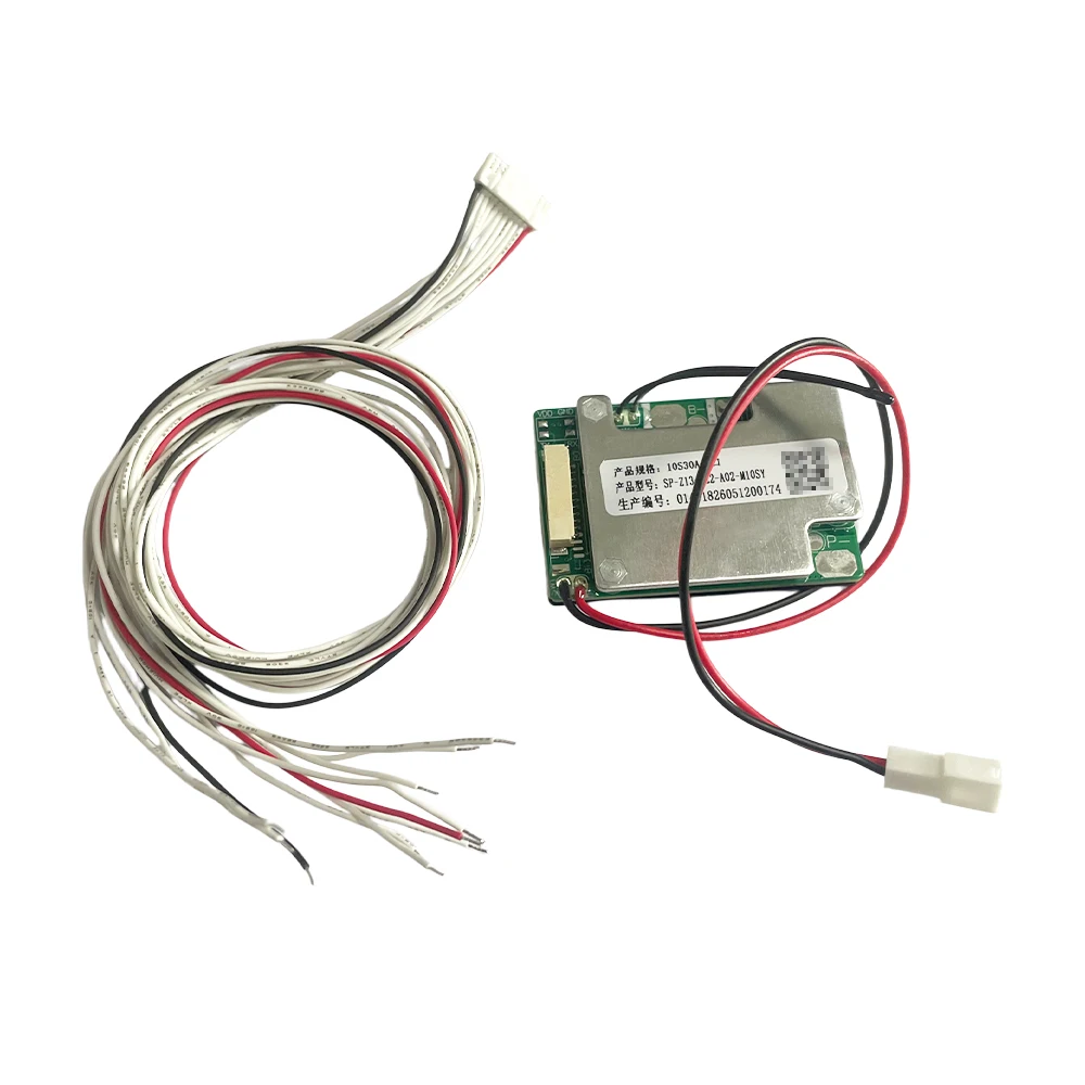 10S 36V 30A Ultra Thin Split Port NCM BMS, NTC Low Power Switch, Charge Port 0V No Floating Voltage Lithium Protection Board