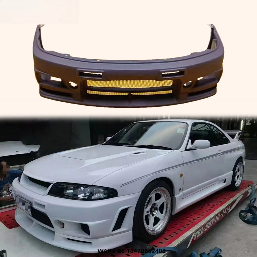 

For Nissan Skyline R33 GTR Only 95-98 Fiberglass 400R Front Bumper Body Kits
