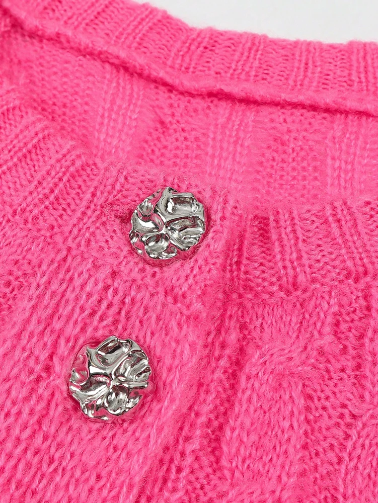 Осень/зима, новые поступления, мягкий и нежный стиль для похудения, универсальный, модный роскошный вязаный кардиган для женщин