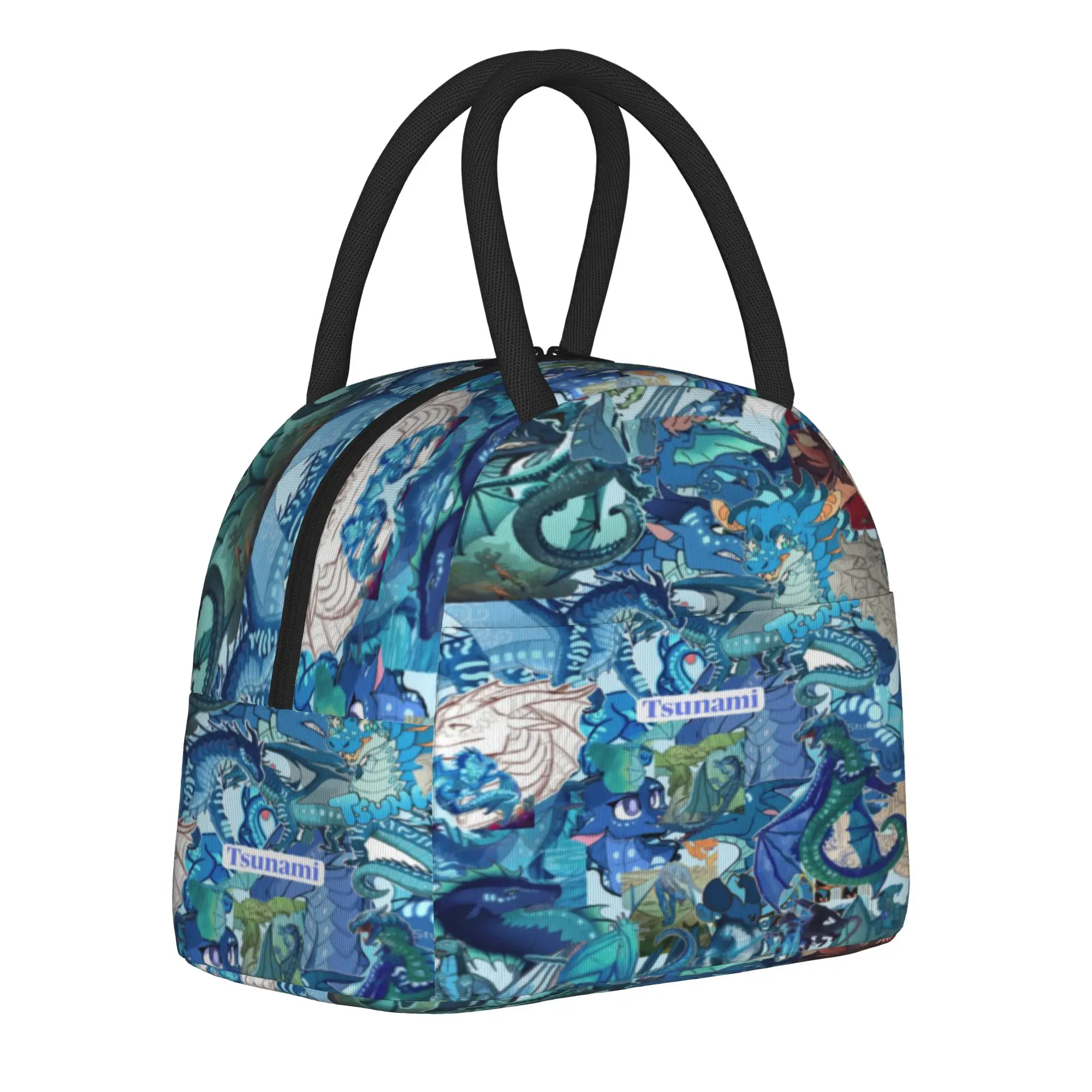 Wing Of Fire dragon Product Insulated Lunch Bags For School  Food Container Reusable Thermal Cooler Lunch Boxes