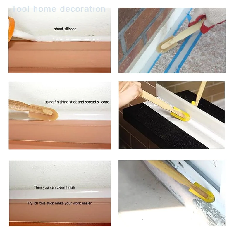 Kit di strumenti per calafataggio in gomma Strumento di finitura per mastice Sigillante per malta multifunzionale Strumento per lisciare il calafataggio per la finestra del bagno della cucina