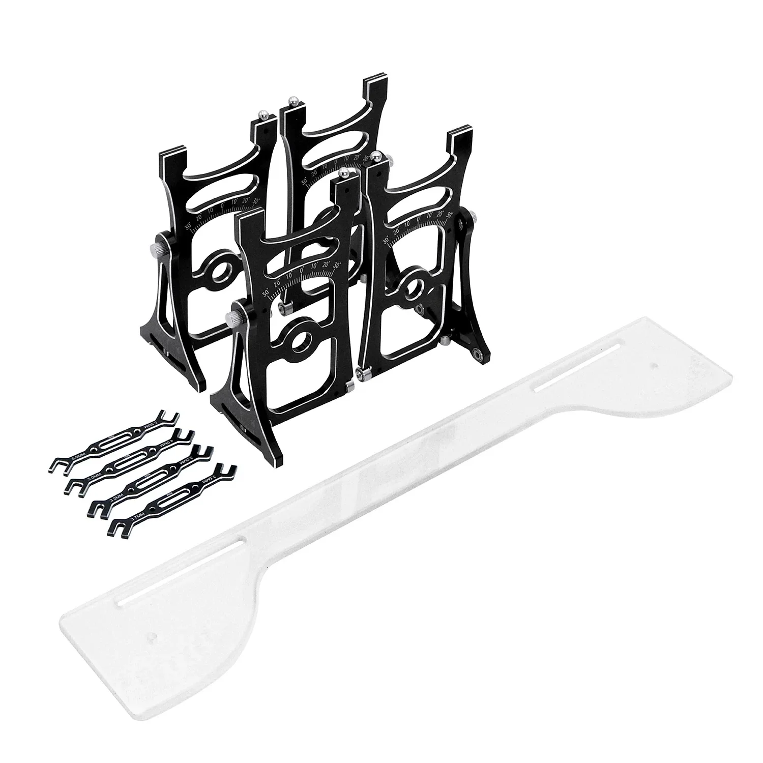 

Shunting Ruler Measuring Tool Set For Rally Short Truck Off-road Vehicle Arrma losi YK4082 MJX H8H RC Car Parts