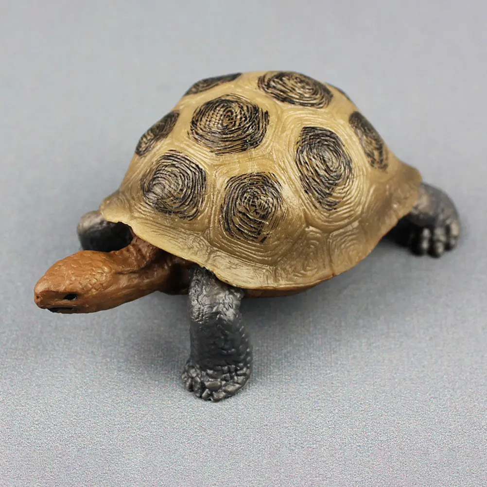 

Реалистичная пластиковая сухопутная черепаха: красочная развивающая игрушка-симулятор для детей, подарок на день рождения, декор в виде морских животных