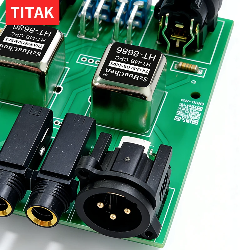 Dual Channel Audio Isolator XLR RCA Passive Balanced Signal Isolator w/ PAD & Ground Lift for Noise Elimination