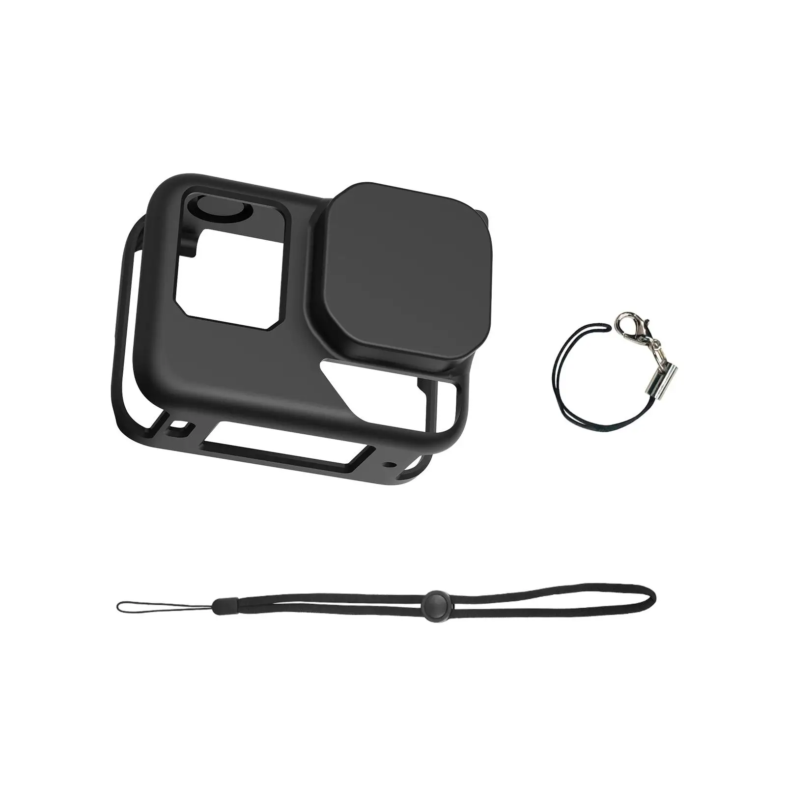 PULUZ voor Insta360 Ace Pro2 Body siliconen beschermhoes met lensdop en riem Panoramische sportcamera-accessoires
