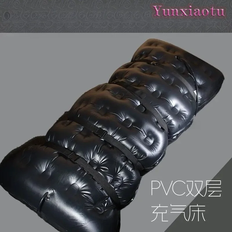 PVC Inflatable Vacbed Mattress, Double Layer Dual Air Chamber Inflatable Bed for Extrusion Laboratory Props