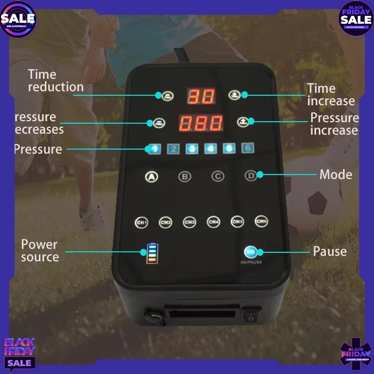 2025 Rechargeable Professional 4 Chambers Lymph Circulation Improving Device Dvt Prevention Leg Massage Recovery Boots