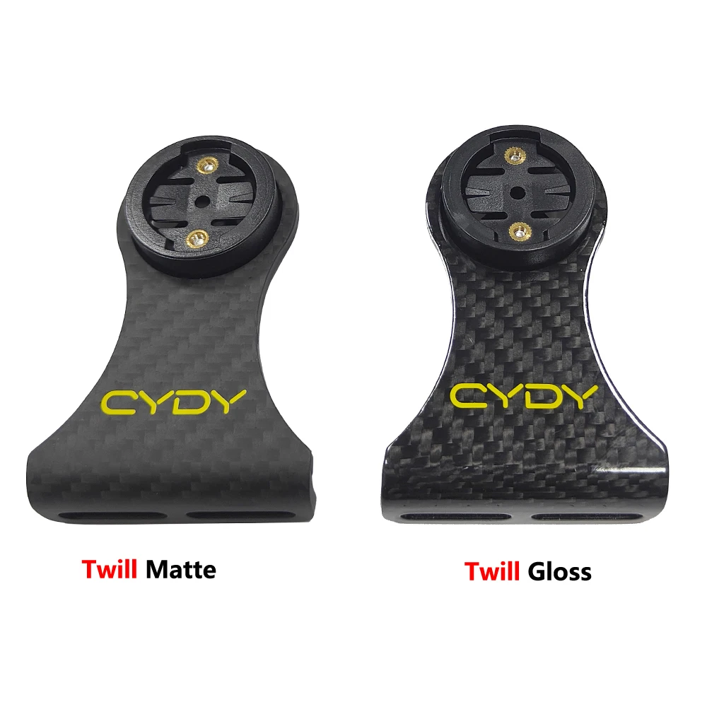 CYDY Carbon 3K Road Bicycle Computer Holder Garmin Edge Bryton Rider Whaoo Catey XOSS IGPSPORT MAGENE MTB Bike GOPRO Mount