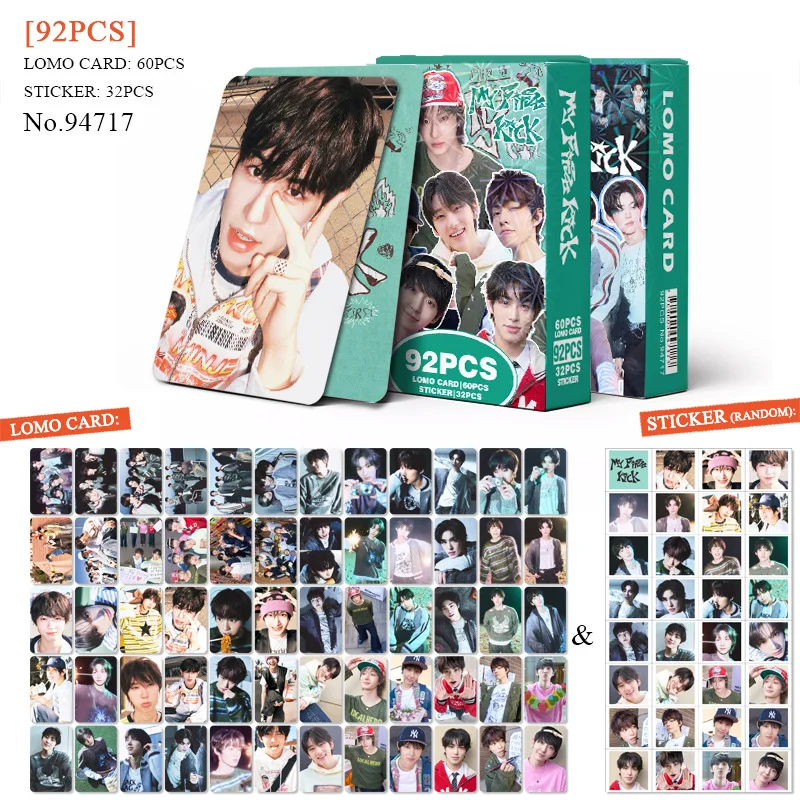 92Pcs KickFlip My First Kick New Album laser Photocards Kpop Collection Lomo Cards Holographic Flash Photo Cards Fans Gifts