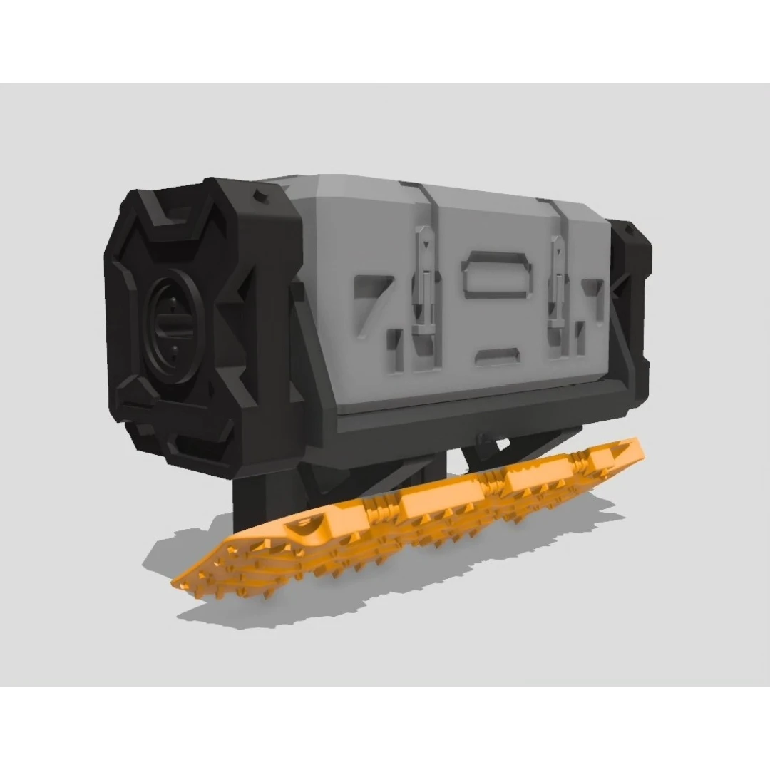For KM TK300 1/8 RC Off Road Truck Mini Rear Backpack Custom Model Number Decorative Styling Parts Decor Upgrade Accessories