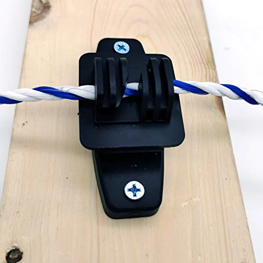 AB15-Isolatore per artigli in legno per recinzione elettrica, isolante per chiodi per recinzione per pascolo ad alta tensione, 50 pezzi durevoli