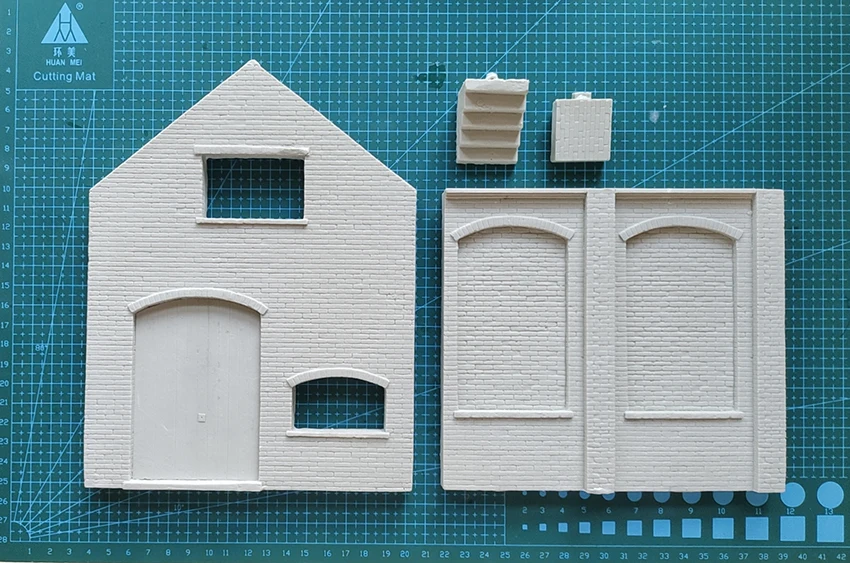Unassambled   1/35 modern European storehouse ruin Scene accessories   Resin figure miniature model kits Unpainted