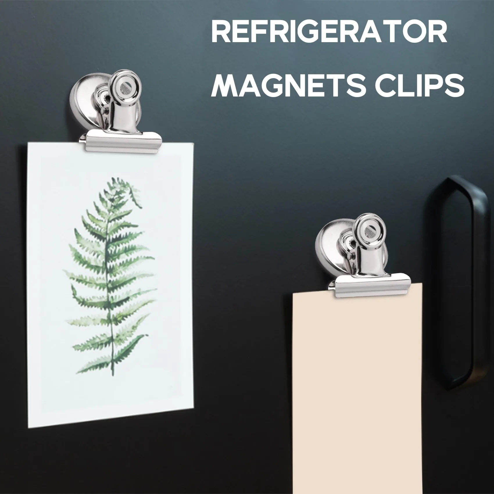20 Pack Magnetic Clips,Scratch-Free Refrigerator Strong Magnet Clips,Binder Clips Paper Clamps,Whiteboard Magnets Clips