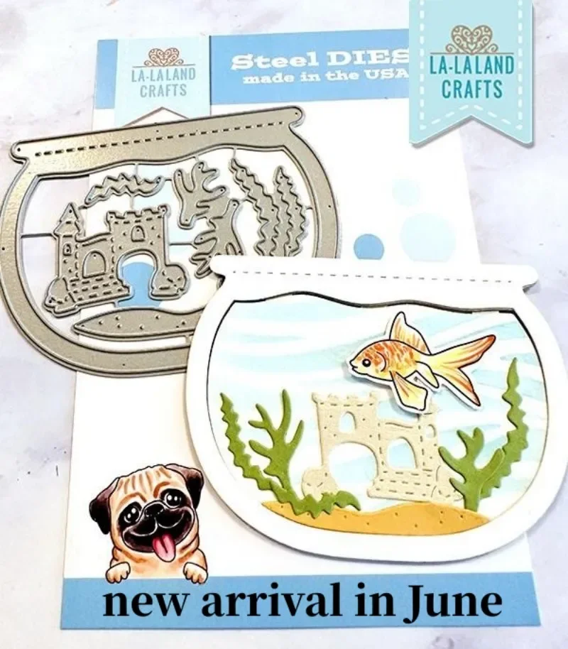 

Fish Tank Grass Die Metal Cutting Dies for Greeting Card Making Scrapbooking Craft Paper Template Decoration New Arrival