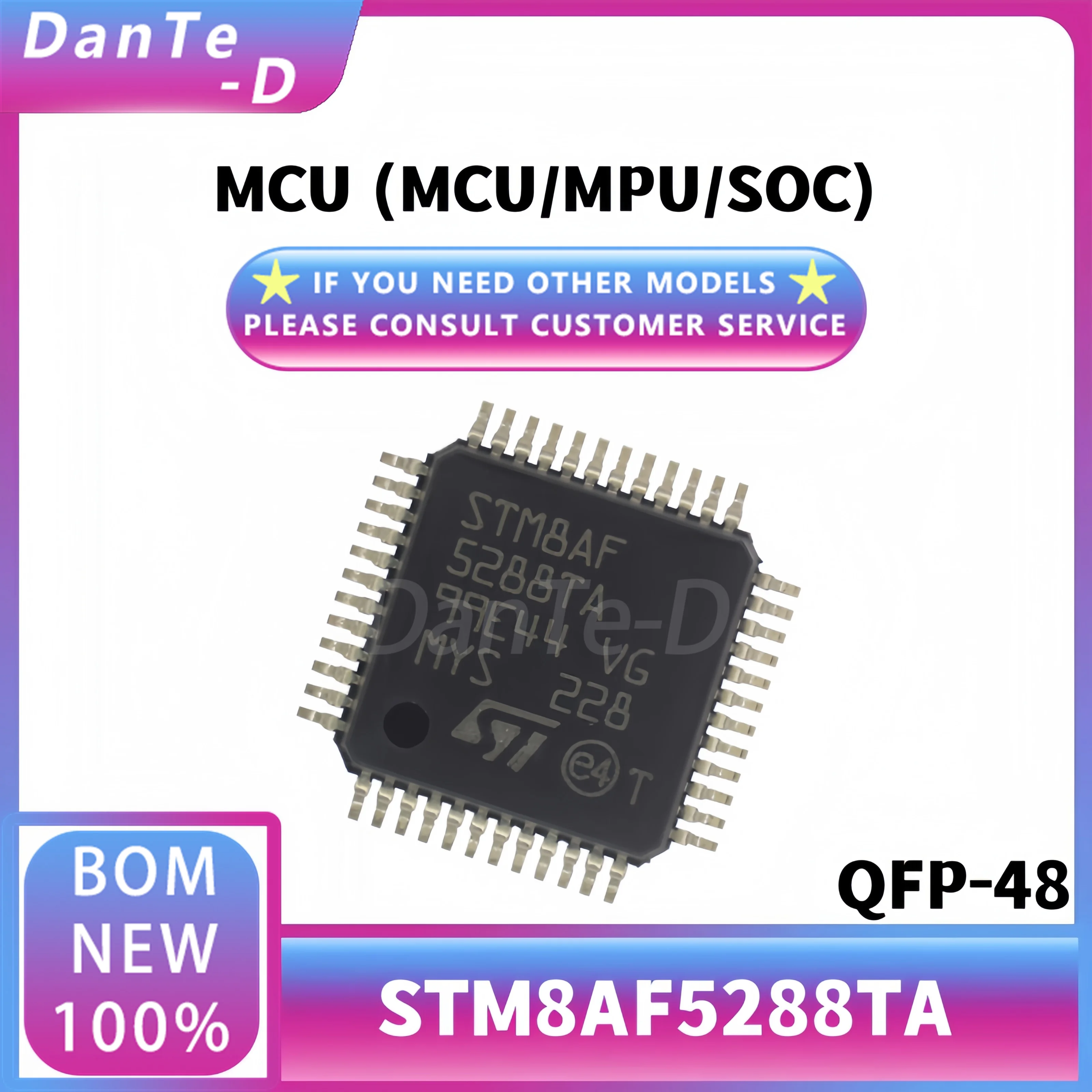 STM8AF5288TA SMD LQFP-48 8-bit microcontroller MCU flash memory IC original authentic