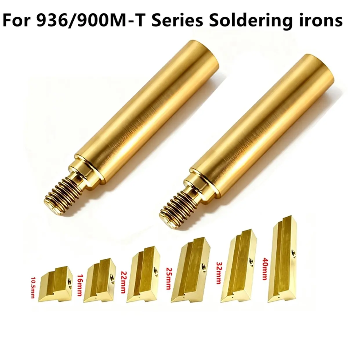 HGHO Pade-Shaped Soldering Iron Tip 10.5-40mm Width, for 936-937-8898-8586-888D Series Soldering Iron Welding Tools