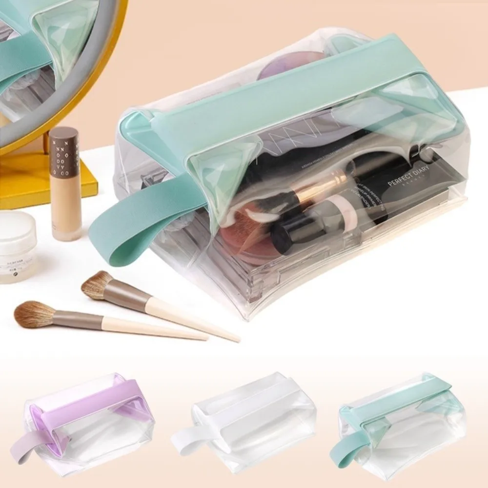 

Прозрачные косметички из ПВХ с магнитной застежкой, герметичная косметичка большой емкости для женщин и мужчин, путешествий