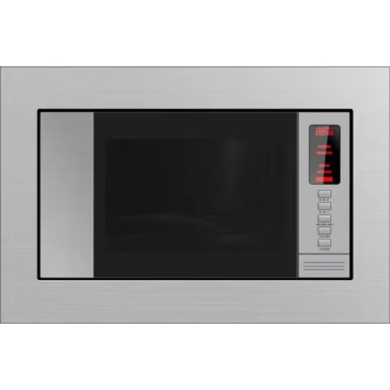 23L 1100W 3 in 1 Built-in Microwave Oven with Grill Convection 6 Auto Menu Stainless Steel for Home Household Kitchen MEC53A