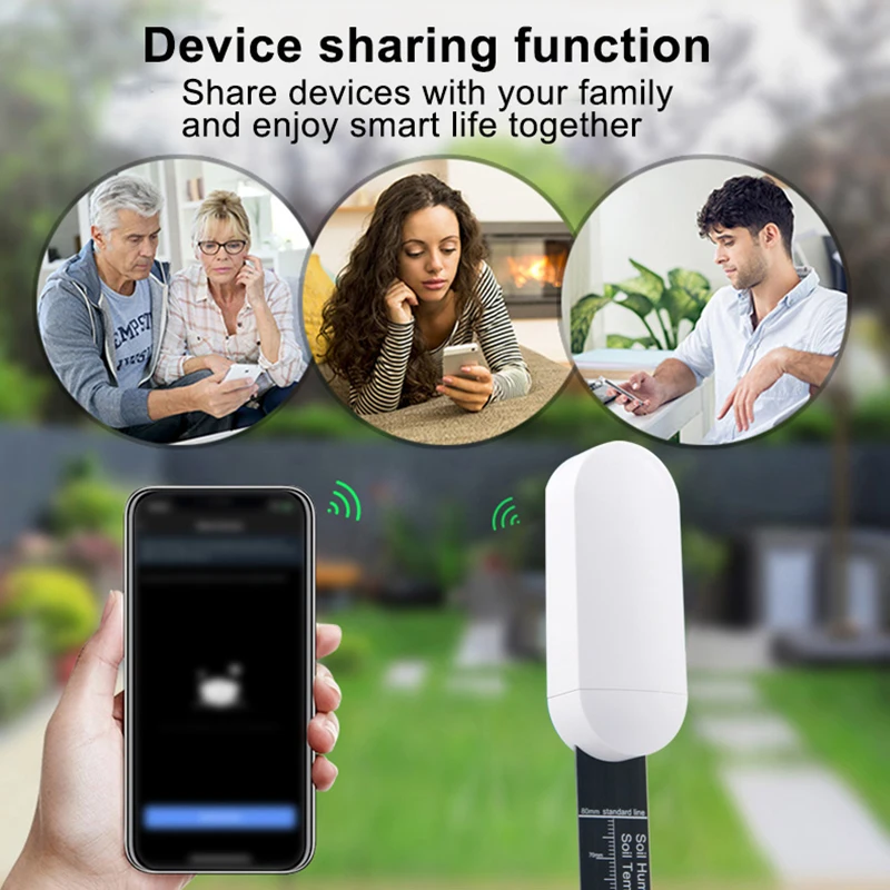 Zigbee Smart Soil Water Tester Moisture Sensor Real Time Monitor For Home Assistant Tuya Temperature Humidity Garden Irrigation