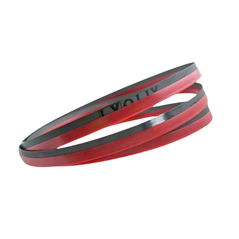 Długość brzeszczotów do pił taśmowych 1780 1440 2560 1085 1840 1826 1790 x 13 mm z brzeszczotem taśmowym 6, 14Tpi do cięcia twardego drewna, aluminium i metalu.