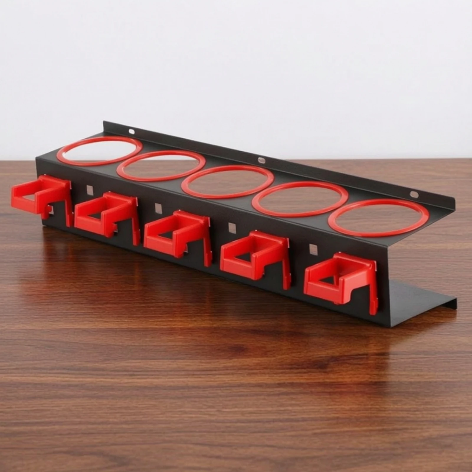 Wall-Mounted Spray Bottle Rack Long-Lasting Spray Bottle Storage Rack Sturdy Versatile for Car Detailers, Workshop