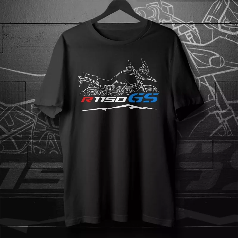 

2025 Man Casual T Shirt R1150GS T shirt Motorcycle Graphic Summer Short Sleeves 100% Cotton S-3XL Cool Tee
