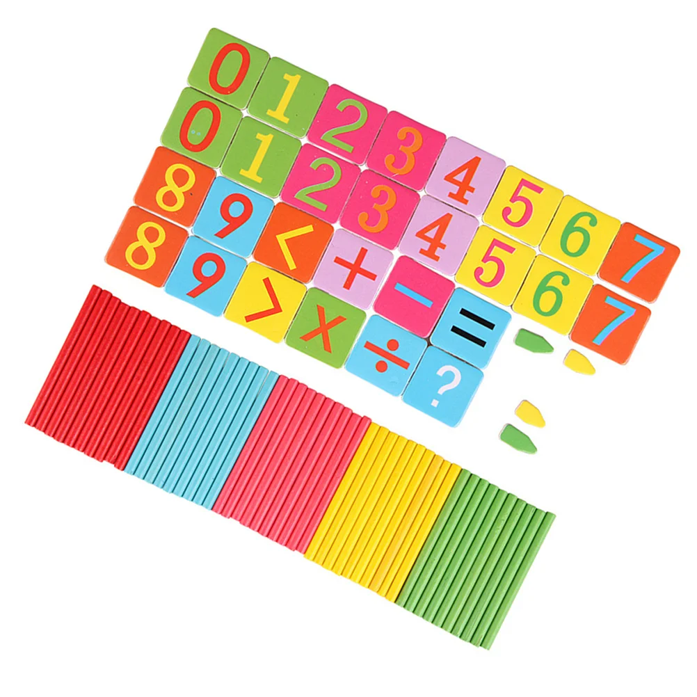 Sussidi didattici per la matematica Scatola puzzle con bastoncini aritmetici Asilo per l'educazione precoce Stimola la capacità di pensiero assortita