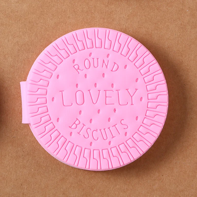 1 Cookie Notebook (Pink round cookie/Pink Bite Mark Cookie) Ideas come with scent Students creative chocolate sticky notes