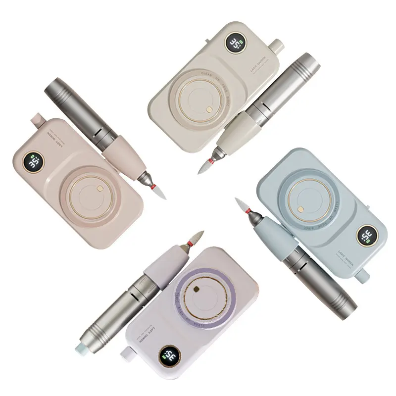 

Hot Sales Electric 35000 RPM Rechargeable Low Noise Display Nail Gel Polisher Manicure Nail Drill Machine