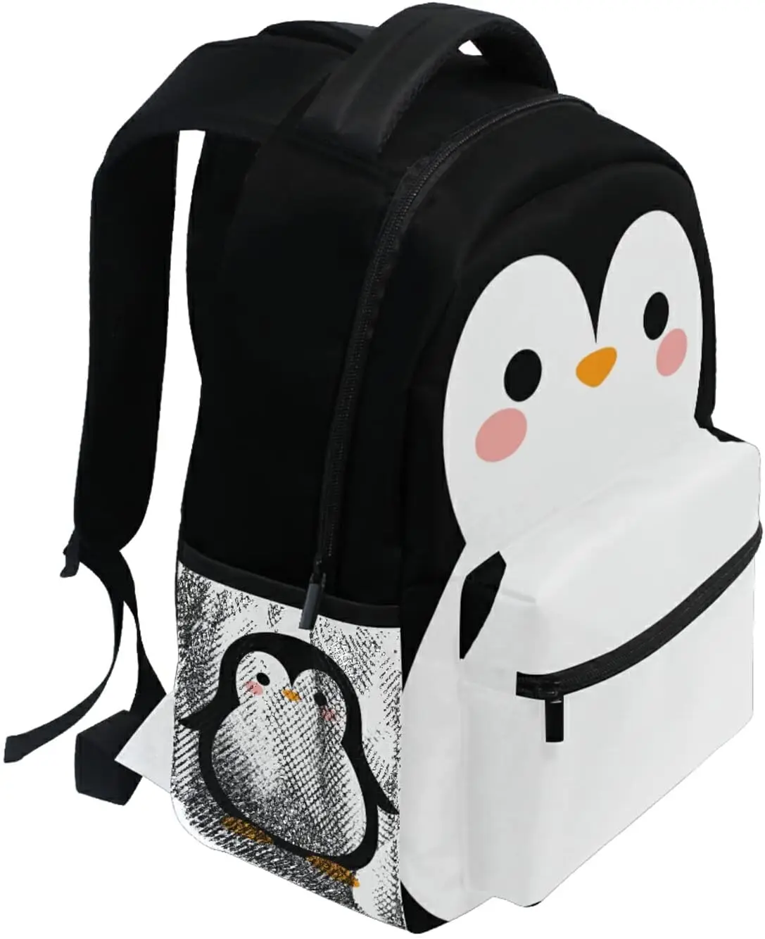 Penguin Laptop Backpack Student Backpacks School Bag Bookbag Travel Daypack Shoulder Bag Fits 14inch Laptop