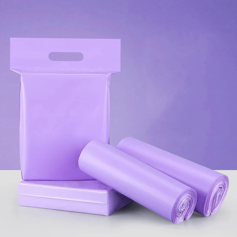 

100Pcs/Lot Purple Courier Envelope Clothing Packaging Supplies Portable Shipping Bags Self Sealing Poly Mailer Bag Pouches